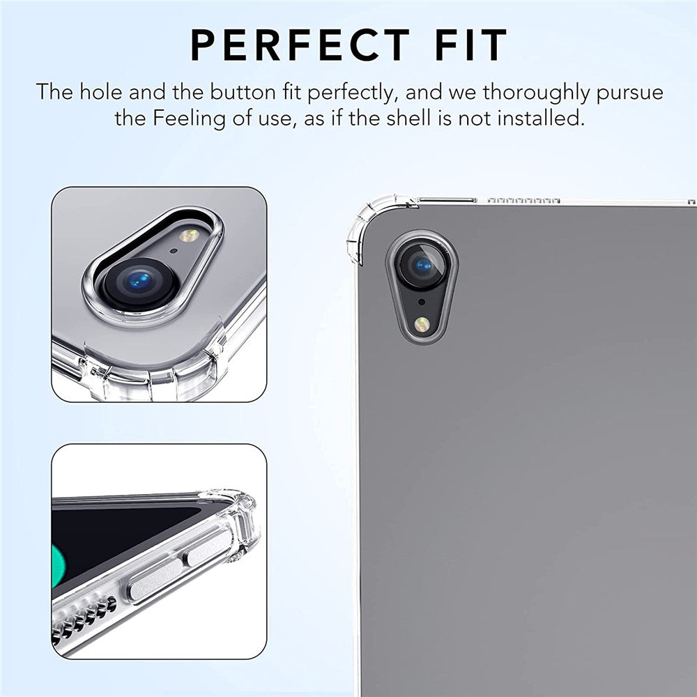 Transparent TPU-fodral med stöttåliga hörn-iPad-2 Form