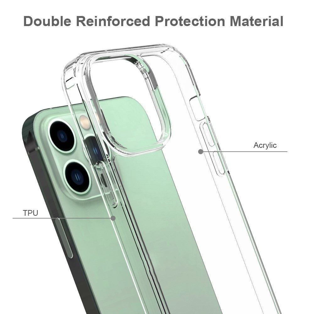 Transparent hybridskal med hård rygg och mjuka kanter-iPhone-2 Form