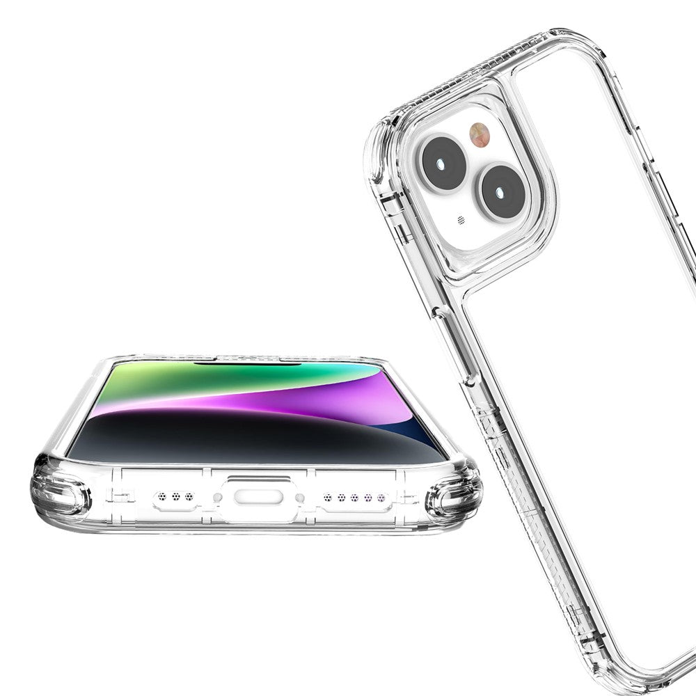 Transparent akrylskal med stötskydd-iPhone-2 Form