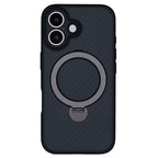 MagSafe-skal med kolfibermönster och stativ iPhone 16 Plus As Shown
