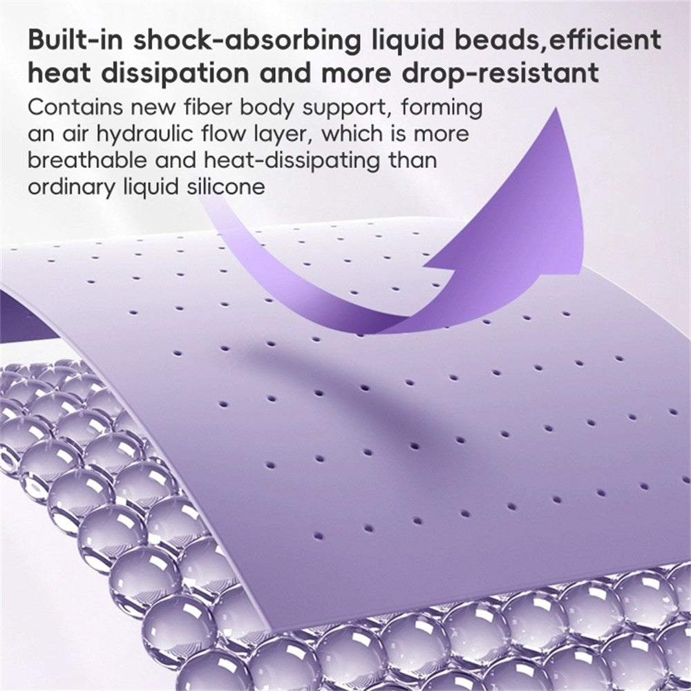 MagSafe-skal i flytande silikon med mjuk yta iPhone 15 Pro Ljuslila