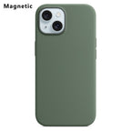 Silikonskal med MagSafe-stöd iPhone 15 Orange