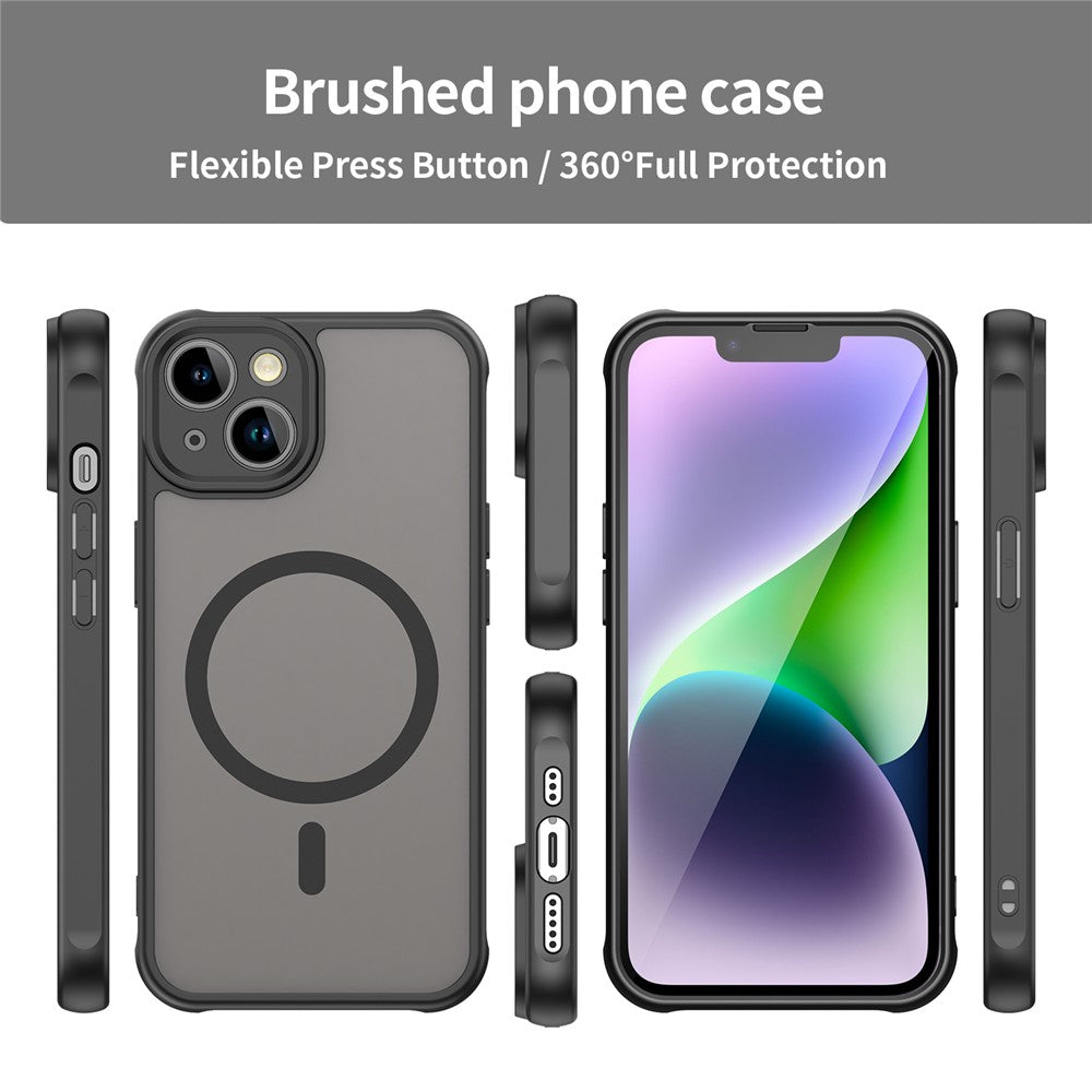 MagSafe-skal med stötsäkert hybridskydd iPhone 14 Grön