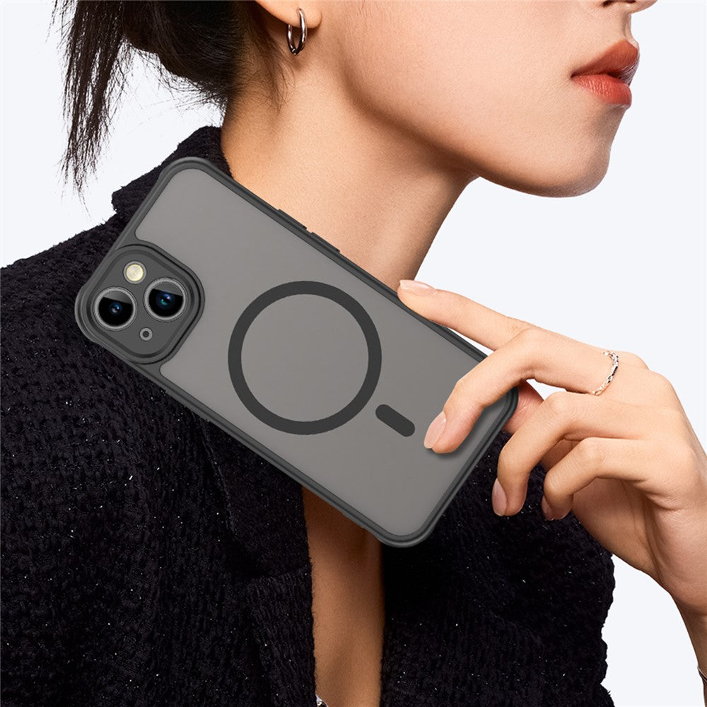 MagSafe-skal med stötsäkert hybridskydd iPhone 14 Lila