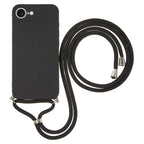 Stöttåligt TPU-skal med axelrem iPhone 16e Svart
