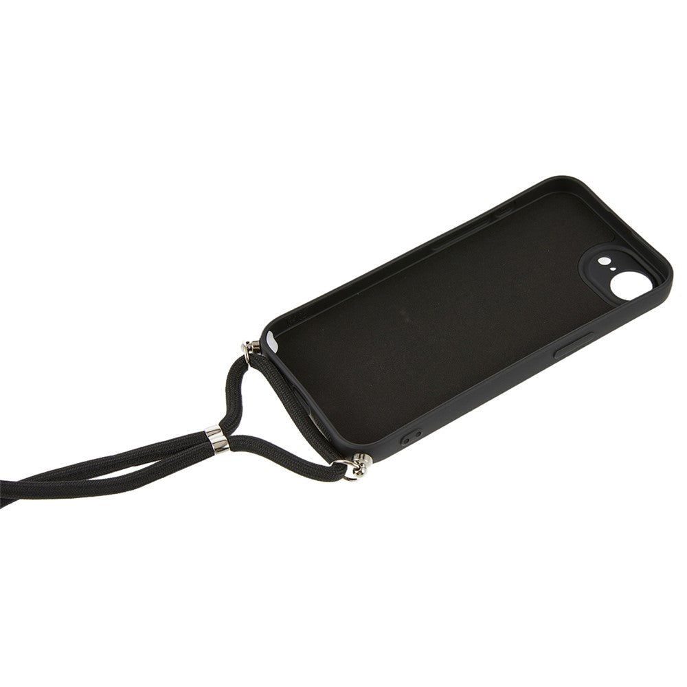 Stöttåligt TPU-skal med axelrem iPhone 16e Röd