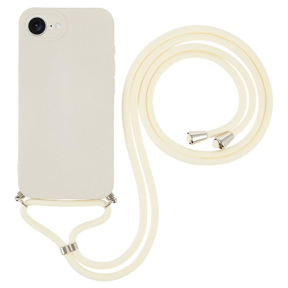 Stöttåligt TPU-skal med axelrem iPhone 16e Lila