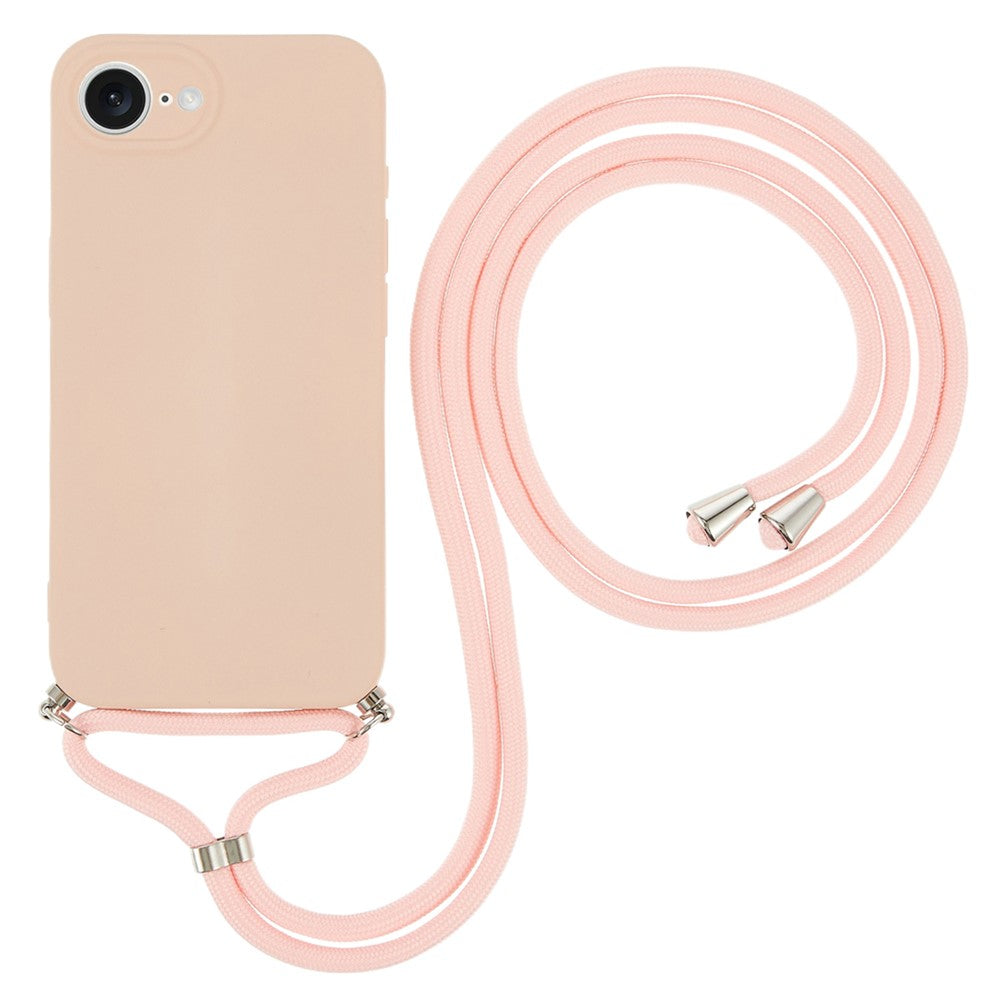 Stöttåligt TPU-skal med axelrem iPhone 16e Armégrön