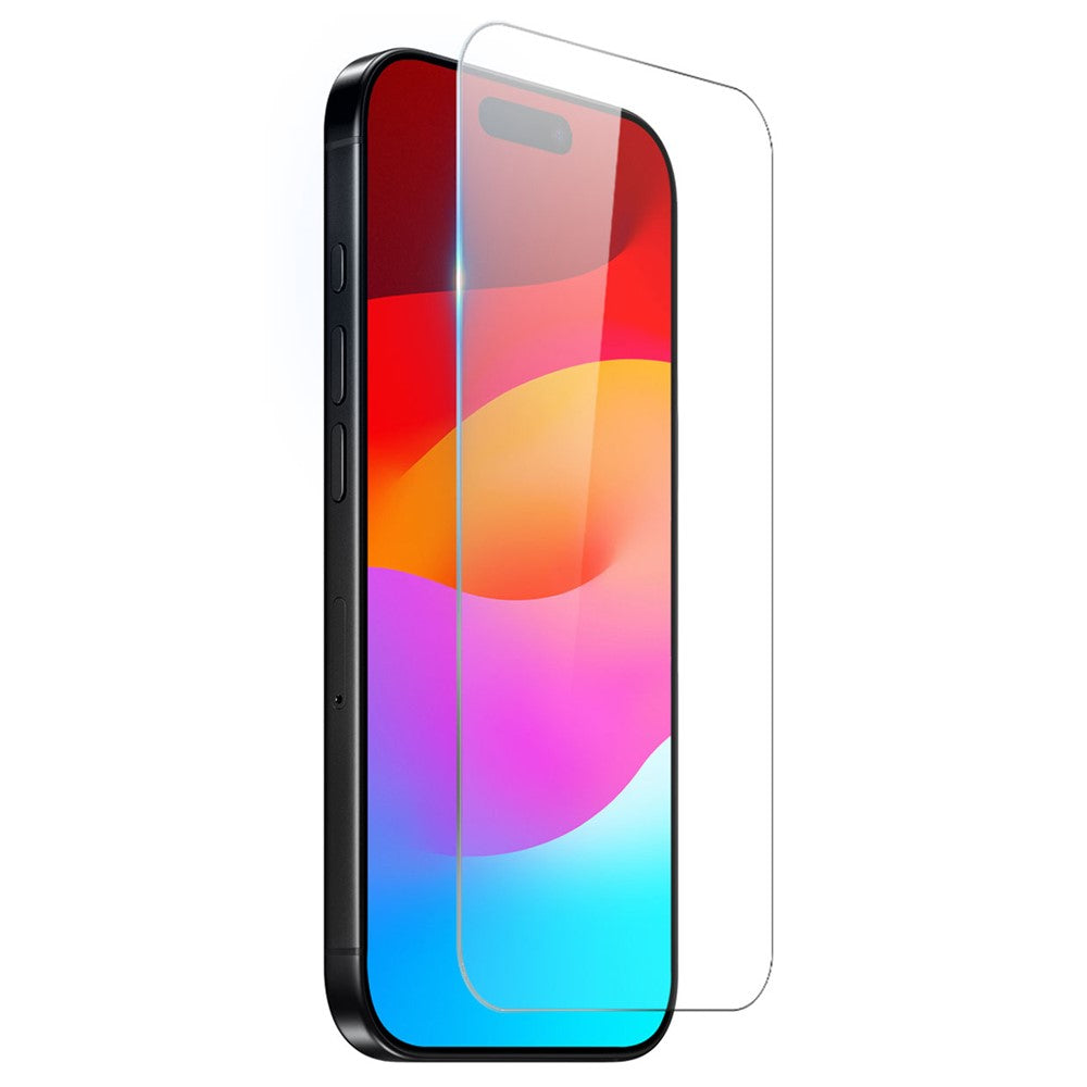 Transparent TPU-skal med skärmskydd i glas-iPhone-2 Form