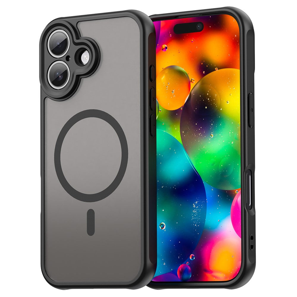 MagSafe-kompatibelt hybridskal med stötskydd iPhone 17 Svart