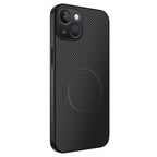 MagSafe-skal med kolfibermönster iPhone 15 Svart