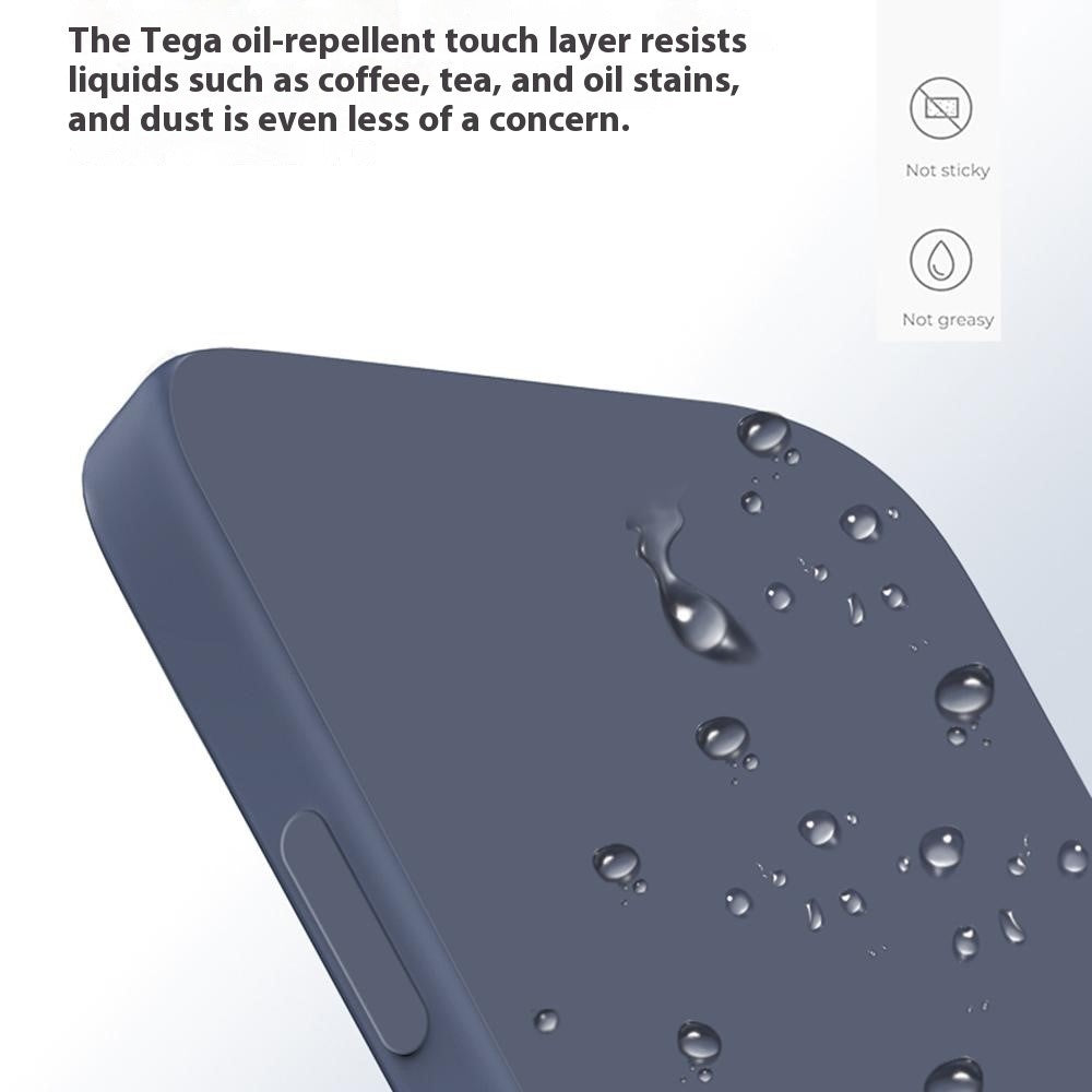 TPU-skal med raka kanter och förstärkt skydd iPhone 17 Pro Max Lavendelgrå