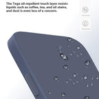 TPU-skal med raka kanter och förstärkt skydd iPhone 17 Pro Max Lavendelgrå