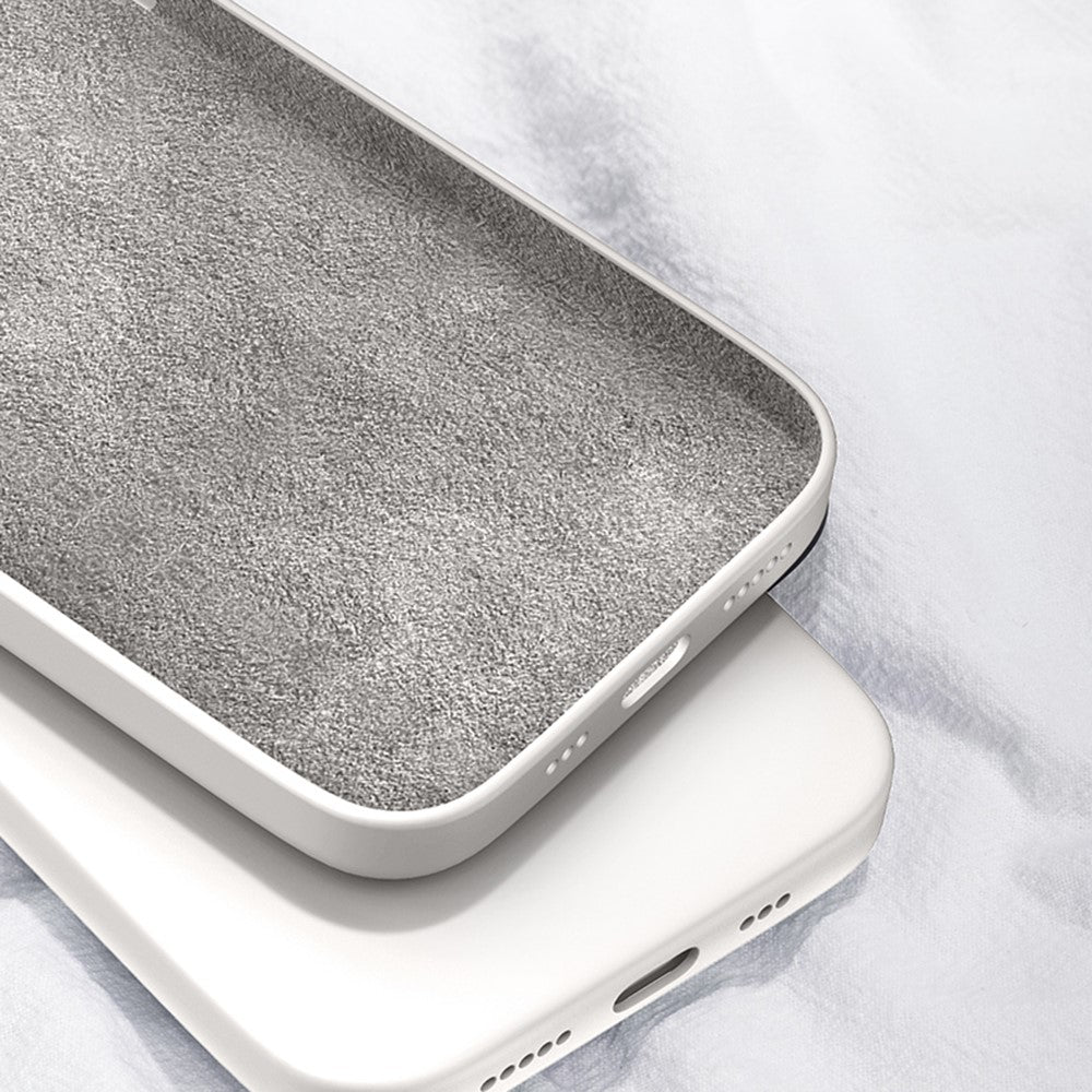 TPU-skal med raka kanter och förstärkt skydd iPhone 17 Pro Max Beige