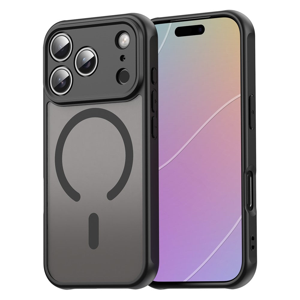 MagSafe-kompatibelt stöttåligt hybridskal iPhone 17 Pro Svart