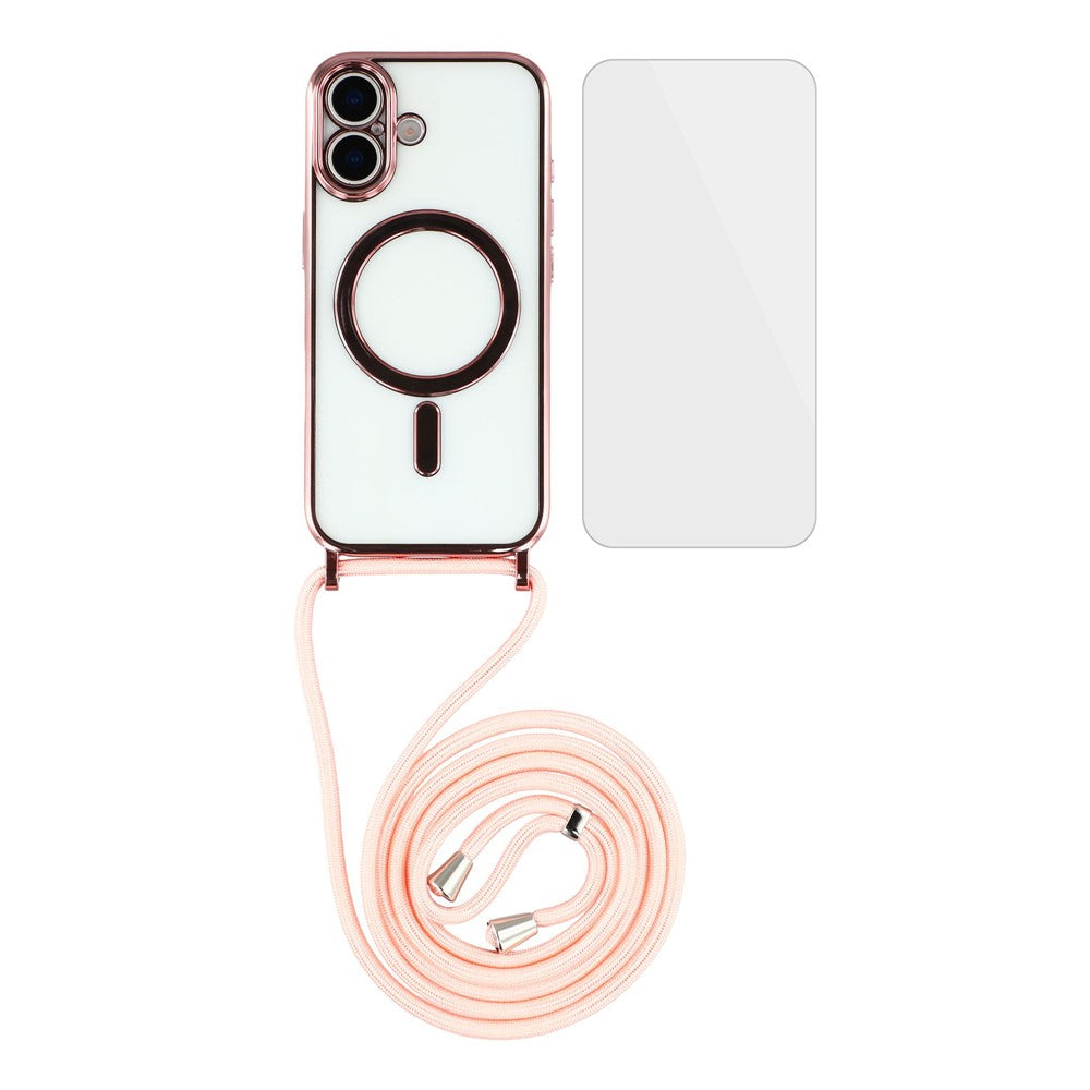 MagSafe-skal med metallkant, skärmskydd och axelrem-iPhone-2 Form