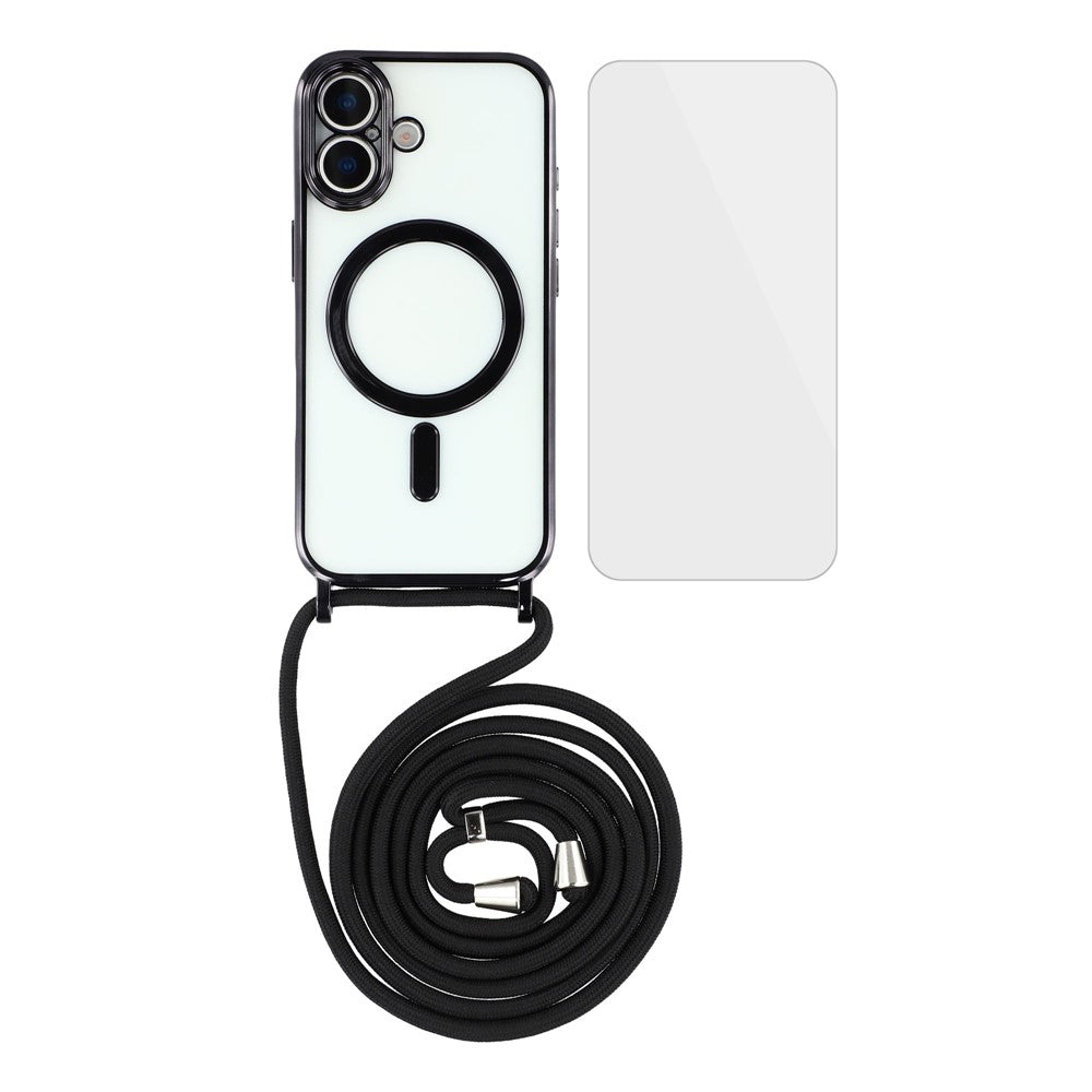 MagSafe-skal med metallkant, skärmskydd och axelrem-iPhone-2 Form