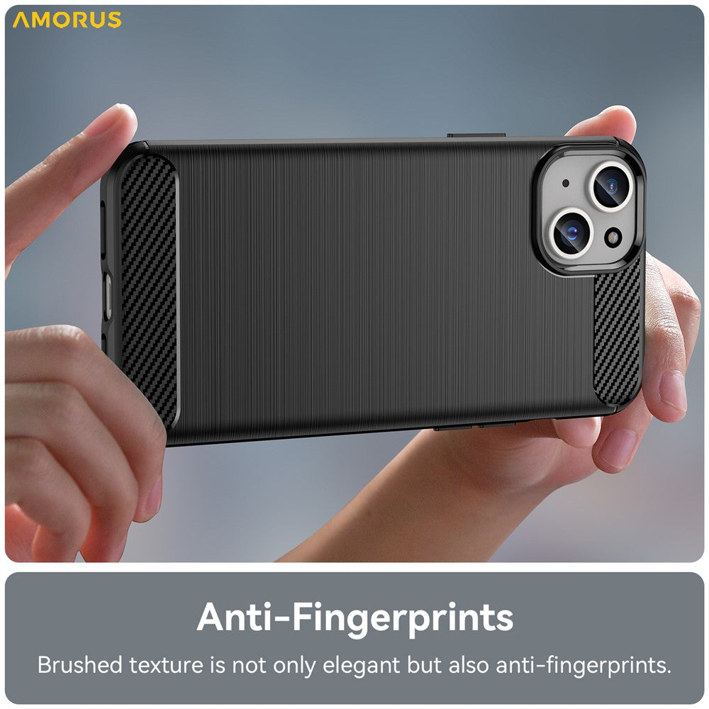 Kolfibermönstrat borstat skyddsskal-iPhone-2 Form