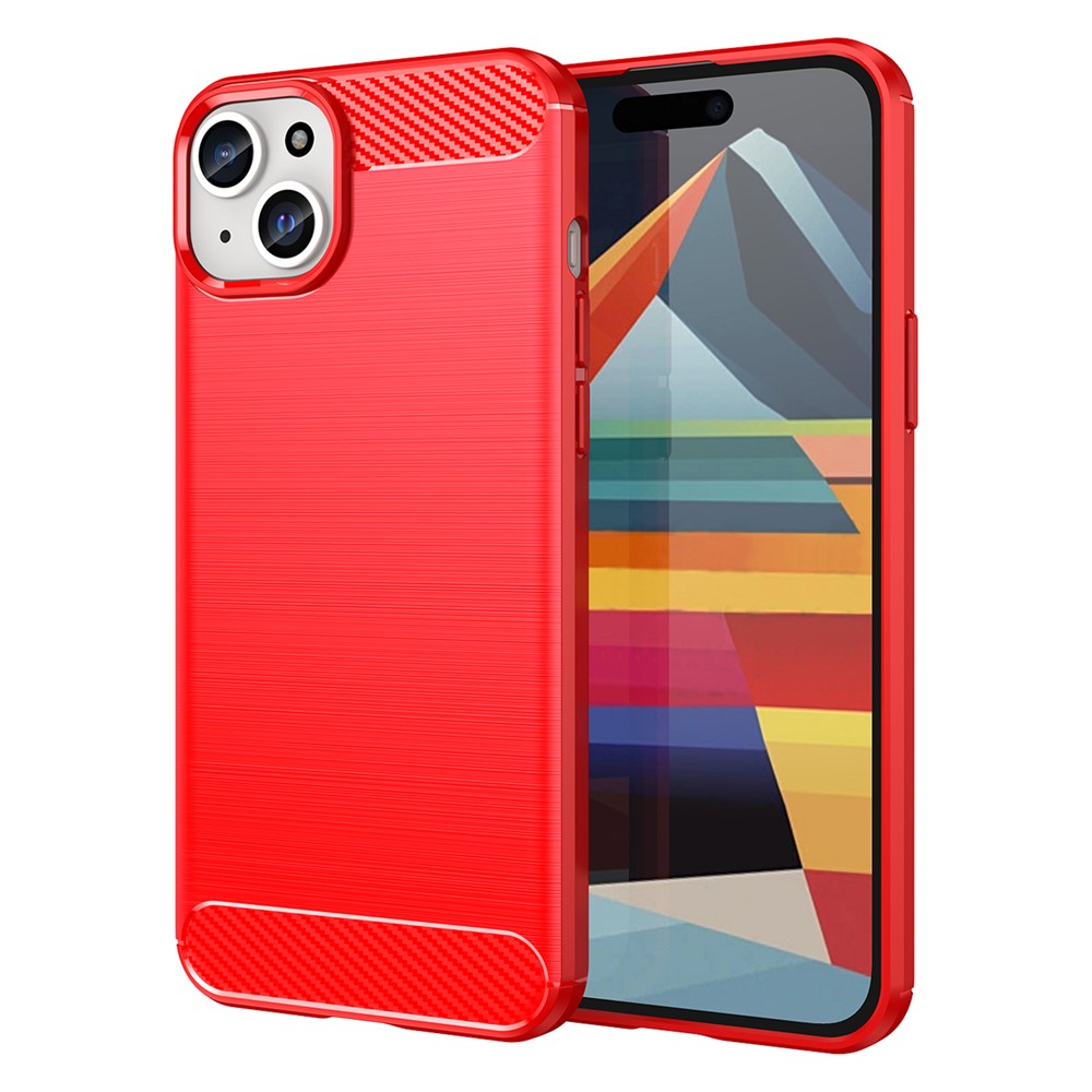 Kolfibermönstrat borstat skyddsskal-iPhone-2 Form