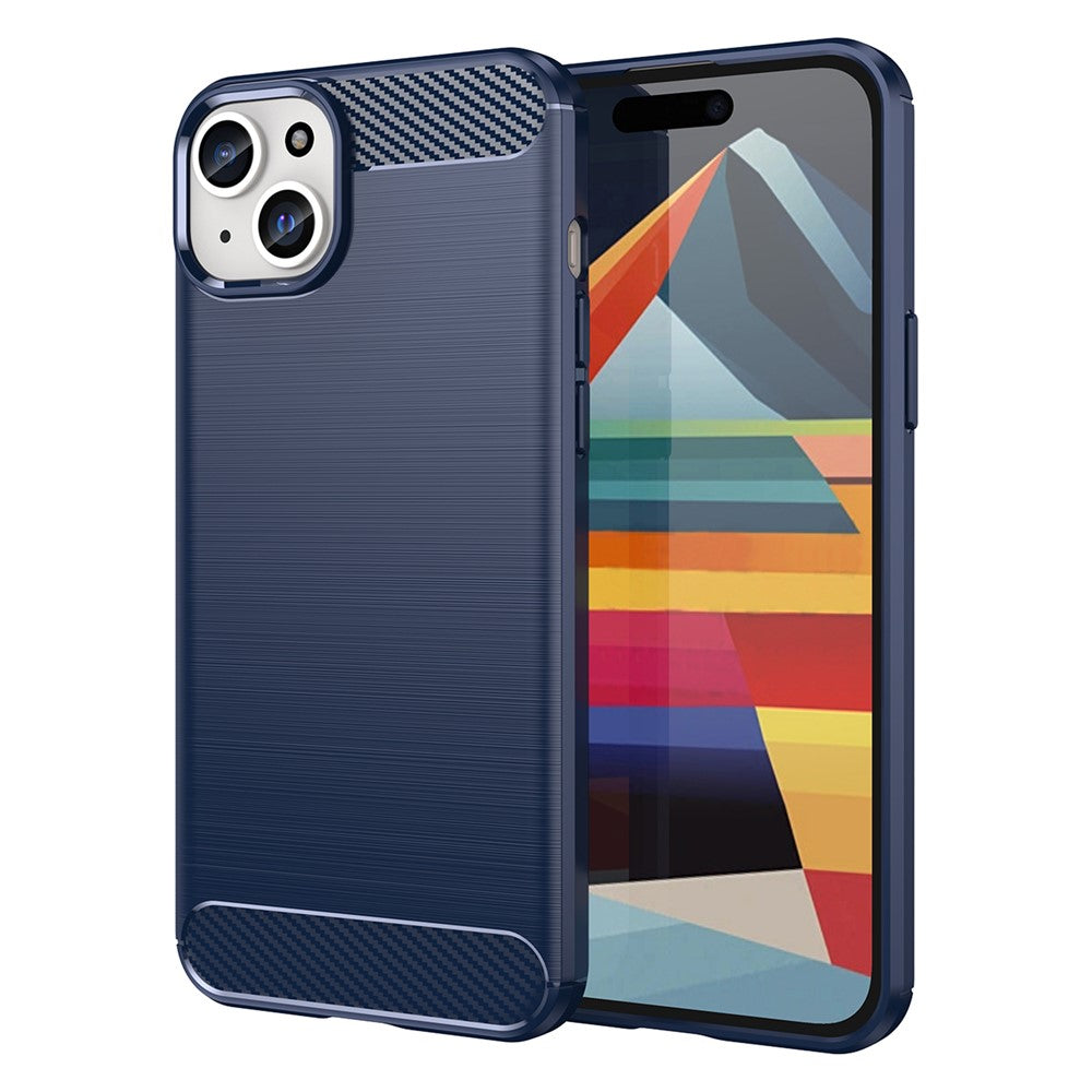 Kolfibermönstrat borstat skyddsskal-iPhone-2 Form