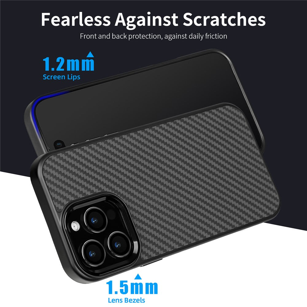 MagSafe-skal i aramidfiber med metallram iPhone 14 Pro Max Grön