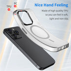 Magnetiskt matt MagSafe-skal med transparent baksida iPhone 14 Pro Max Mörkblå