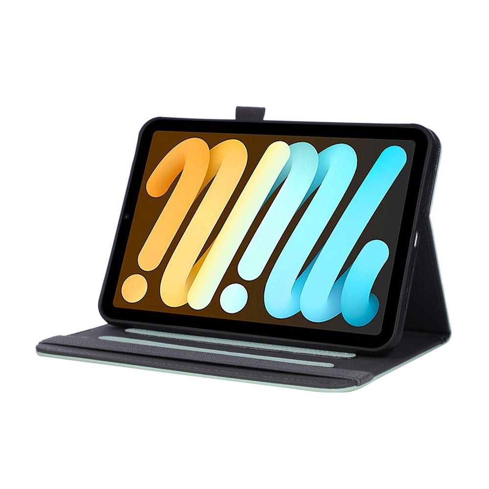 Läderfodral med handrem och vikbart stativ iPad mini Rosa