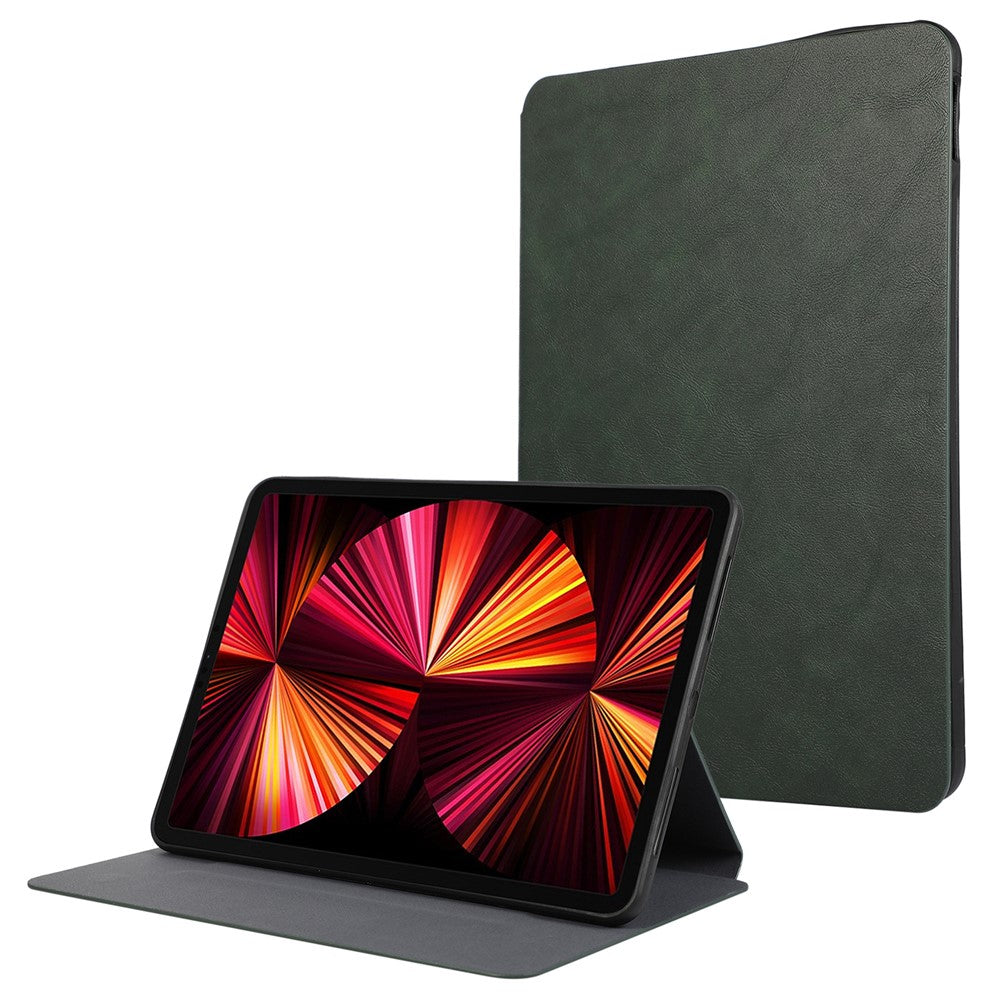 PU-läderfodral med auto-väckning och stativfunktion-iPad-2 Form