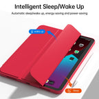 Tri-fold fodral i läder och TPU iPad Grön