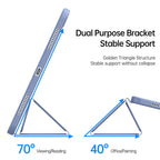 Tri-fold fodral i läder och TPU iPad Guld
