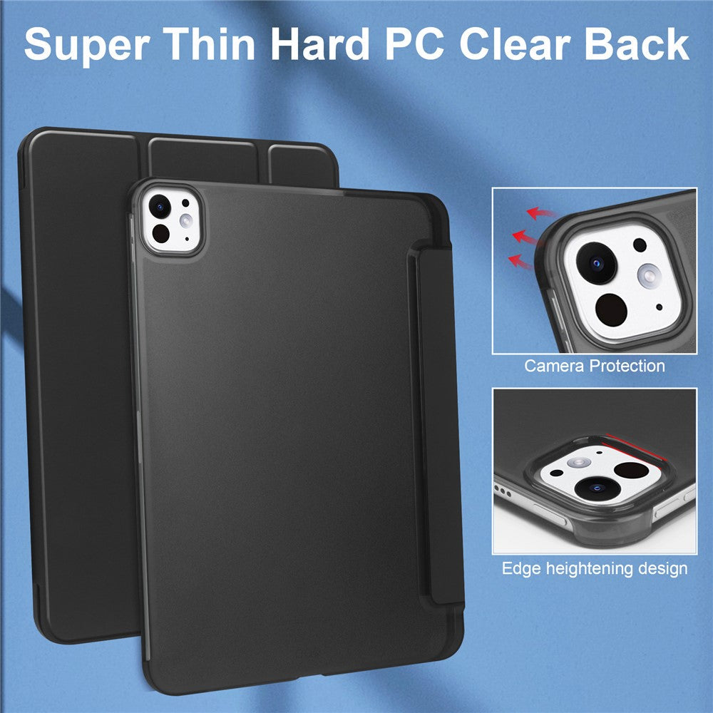 PU-läderfodral med matt baksida och pennfack iPad Pro 13 Himmelsblå