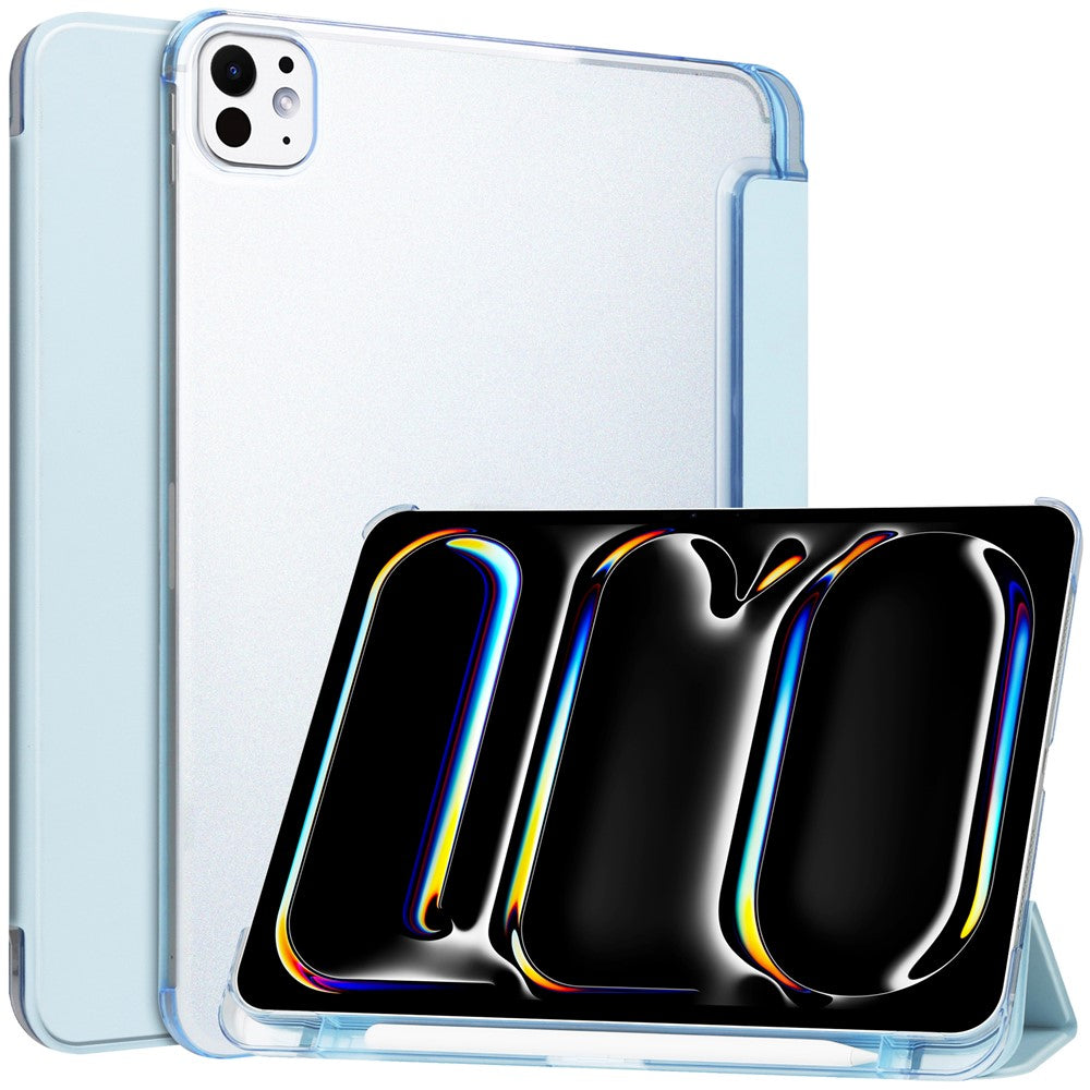 PU-läderfodral med matt baksida och pennfack-iPad-2 Form