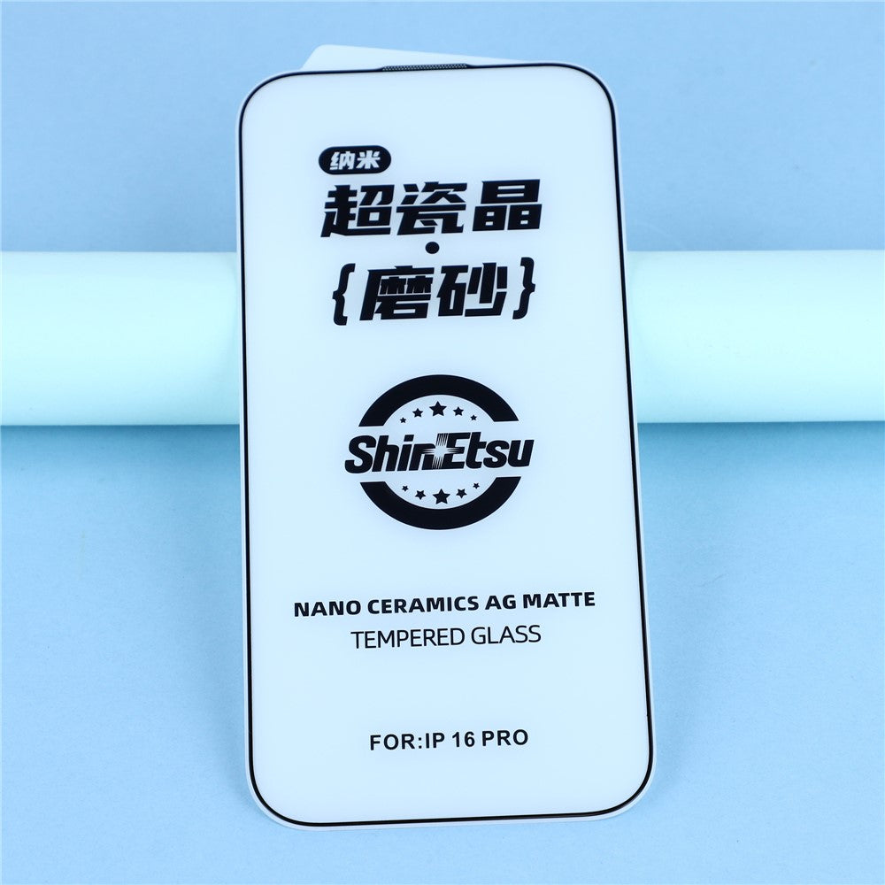 Matt skärmskydd med svart kant och dammskydd-iPhone-2 Form