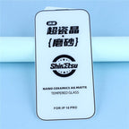 Matt skärmskydd med svart kant och dammskydd-iPhone-2 Form