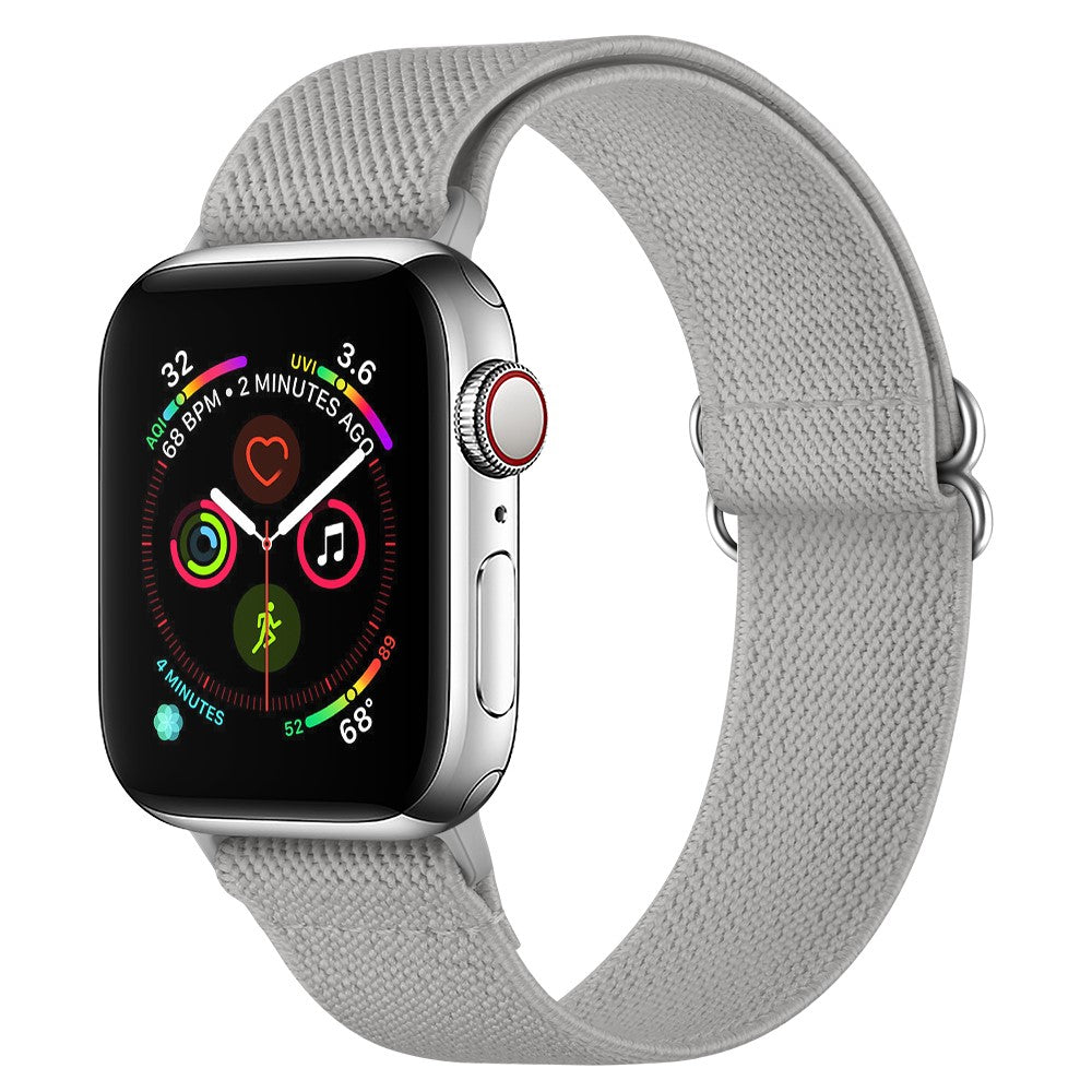 Vävt polyesterarmband med justerbar passform Apple Watch SE 40 mm, Apple Watch Series 1 38 mm, Apple Watch Series 10 42 mm, Apple Watch Series 11 42 mm, Apple Watch Series 2 38 mm, Apple Watch Series 3 38 mm, Apple Watch Series 4 40 mm, Apple Watch Series 5 40 mm, Apple Watch Series 6 40 mm, Apple Watch Series 7 41 mm, Apple Watch Series 8 41 mm Vinröd
