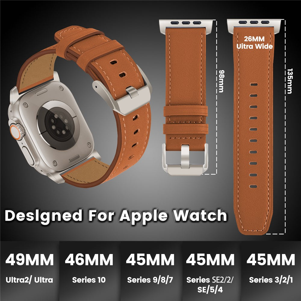 Läderarmband med tidlös stil-Apple Watch-2 Form