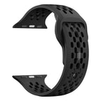 Silikonarmband med håldesign Apple Watch SE 40 mm, Apple Watch Series 1 38 mm, Apple Watch Series 10 42 mm, Apple Watch Series 11 42 mm, Apple Watch Series 2 38 mm, Apple Watch Series 3 38 mm, Apple Watch Series 4 40 mm, Apple Watch Series 5 40 mm, Apple Watch Series 6 40 mm, Apple Watch Series 7 41 mm, Apple Watch Series 8 41 mm, Apple Watch Series 9 41 mm Olivgrön