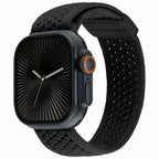 Andningsbart vävt nylonarmband Apple Watch SE 44 mm, Apple Watch Series 1 42 mm, Apple Watch Series 10 46 mm, Apple Watch Series 11 46 mm, Apple Watch Series 2 42 mm, Apple Watch Series 3 42 mm, Apple Watch Series 4 44 mm, Apple Watch Series 5 44 mm, Apple Watch Series 6 44 mm, Apple Watch Series 7 45 mm, Apple Watch Series 8 45 mm, Apple Watch Series 9 45 mm, Apple Watch Ultra 2 49 mm, Apple Watch Ultra 3 49 mm Vinröd