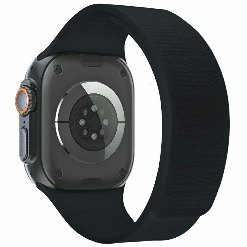 Magnetiskt silikonarmband med litchimönster Apple Watch SE 44 mm, Apple Watch Series 1 42 mm, Apple Watch Series 10 46 mm, Apple Watch Series 11 46 mm, Apple Watch Series 2 42 mm, Apple Watch Series 3 42 mm, Apple Watch Series 4 44 mm, Apple Watch Series 5 44 mm, Apple Watch Series 6 44 mm, Apple Watch Series 7 45 mm, Apple Watch Series 8 45 mm, Apple Watch Series 9 45 mm, Apple Watch Ultra 2 49 mm, Apple Watch Ultra 3 49 mm Midnattsblå