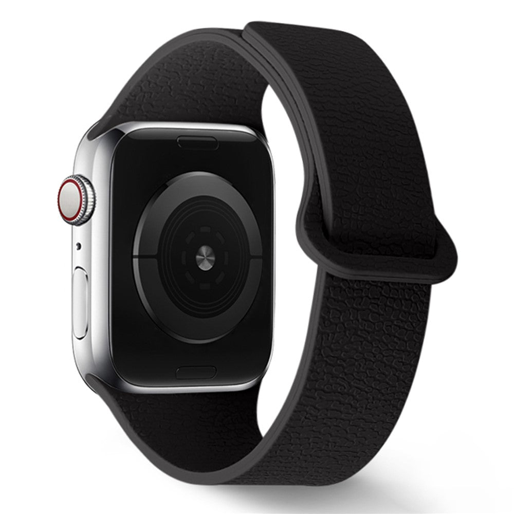 Magnetiskt silikonarmband med lyxig textur Apple Watch SE 44 mm, Apple Watch Series 1 42 mm, Apple Watch Series 10 46 mm, Apple Watch Series 11 46 mm, Apple Watch Series 2 42 mm, Apple Watch Series 3 42 mm, Apple Watch Series 4 44 mm, Apple Watch Series 5 44 mm, Apple Watch Series 6 44 mm, Apple Watch Series 7 45 mm, Apple Watch Series 8 45 mm, Apple Watch Series 9 45 mm, Apple Watch Ultra 2 49 mm, Apple Watch Ultra 3 49 mm Blå