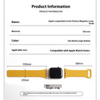 Magnetiskt silikonarmband med lyxig textur-Apple Watch-2 Form