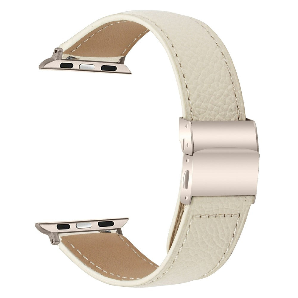 Äkta läderarmband med stjärnljusspänne-Apple Watch-2 Form