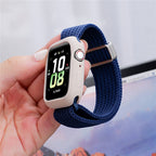 Magnetiskt nylonarmband med elastisk rem Apple Watch SE 40 mm, Apple Watch Series 1 38 mm, Apple Watch Series 10 42 mm, Apple Watch Series 11 42 mm, Apple Watch Series 2 38 mm, Apple Watch Series 3 38 mm, Apple Watch Series 4 40 mm, Apple Watch Series 5 40 mm, Apple Watch Series 6 40 mm, Apple Watch Series 7 41 mm, Apple Watch Series 8 41 mm, Apple Watch Series 9 41 mm Grå