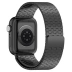Magnetiskt stålarmband för Apple Watch Apple Watch SE 40 mm, Apple Watch Series 1 38 mm, Apple Watch Series 10 42 mm, Apple Watch Series 11 42 mm, Apple Watch Series 2 38 mm, Apple Watch Series 3 38 mm, Apple Watch Series 4 40 mm, Apple Watch Series 5 40 mm, Apple Watch Series 6 40 mm, Apple Watch Series 7 41 mm, Apple Watch Series 8 41 mm Svart