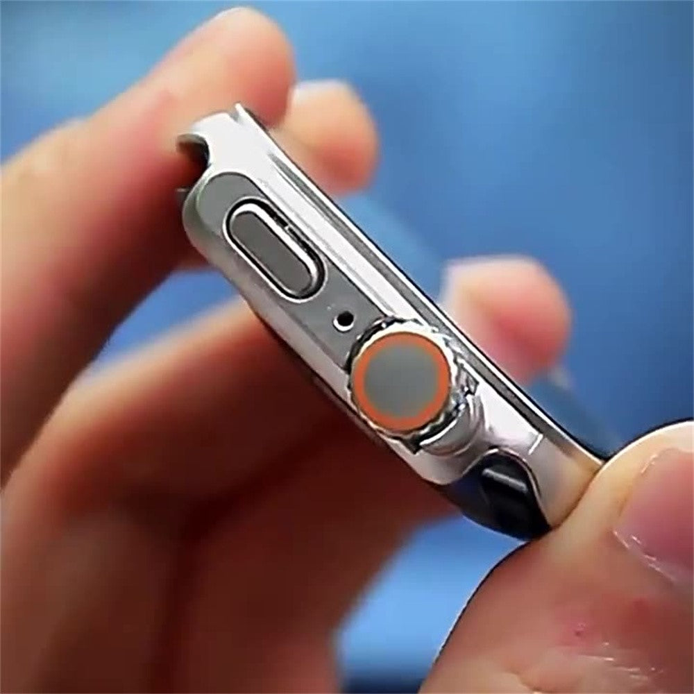 Skyddsram i PC med skärmskydd i glas Apple Watch Series 10 42 mm, Apple Watch Series 11 42 mm Midnattsblå