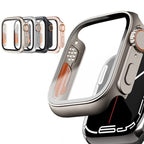 Skyddsram i PC med skärmskydd i glas Apple Watch Series 10 42 mm, Apple Watch Series 11 42 mm Stjärnljus