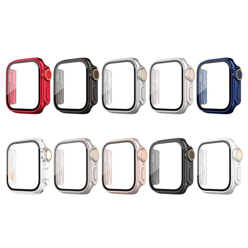 Skyddsram i PC med skärmskydd i glas Apple Watch Series 10 42 mm, Apple Watch Series 11 42 mm Silver