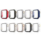 Skyddsram i PC med skärmskydd i glas Apple Watch Series 10 42 mm, Apple Watch Series 11 42 mm Silver