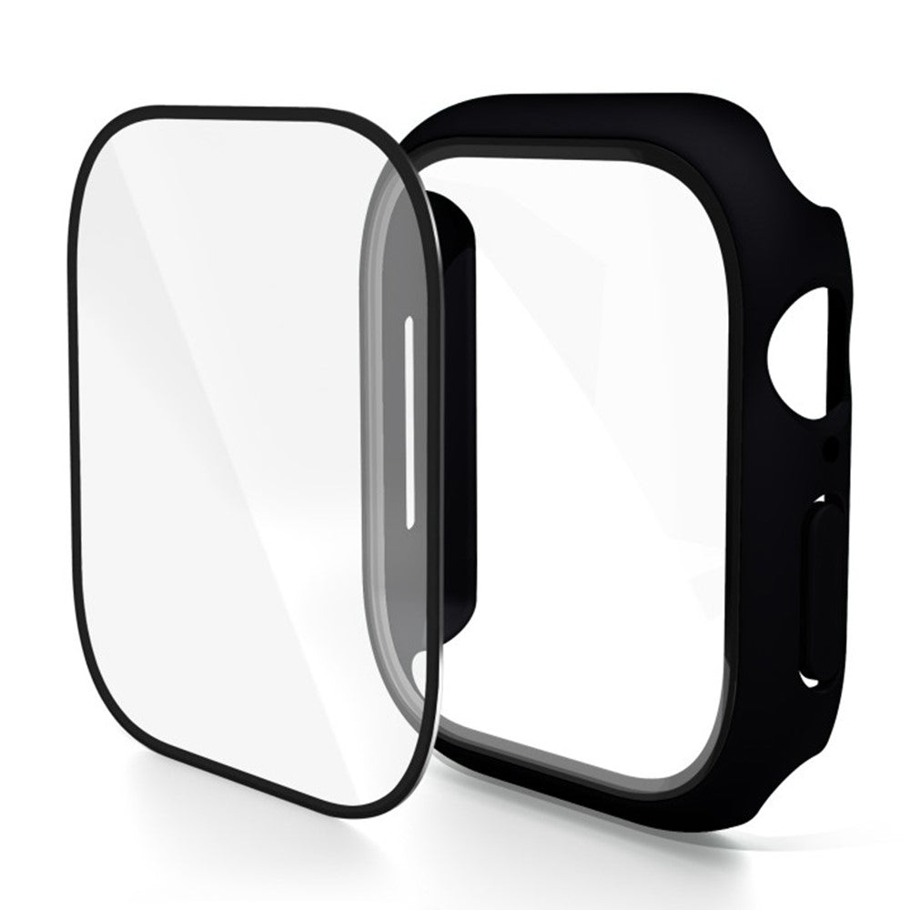 Skyddsram med härdat glas – svart Apple Watch Series 10 42 mm, Apple Watch Series 11 42 mm Svart