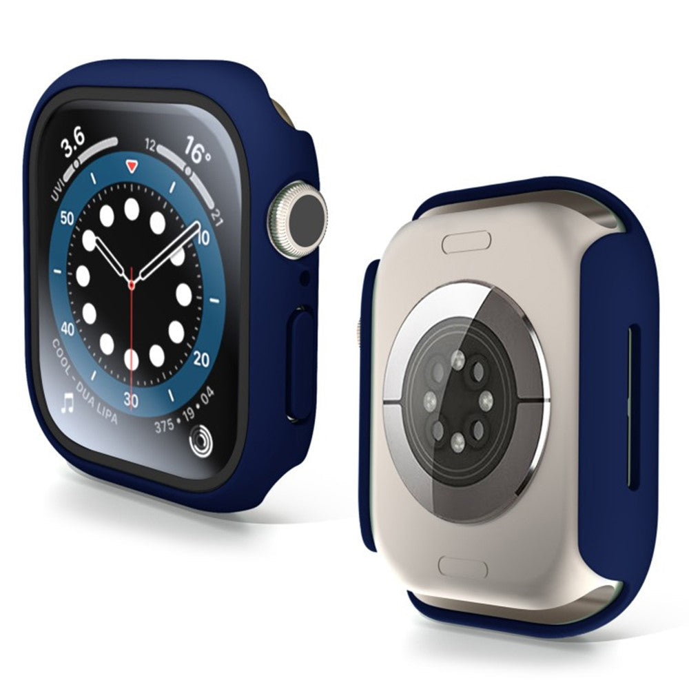 Skyddsram med härdat glas – svart Apple Watch Series 10 42 mm, Apple Watch Series 11 42 mm Blå